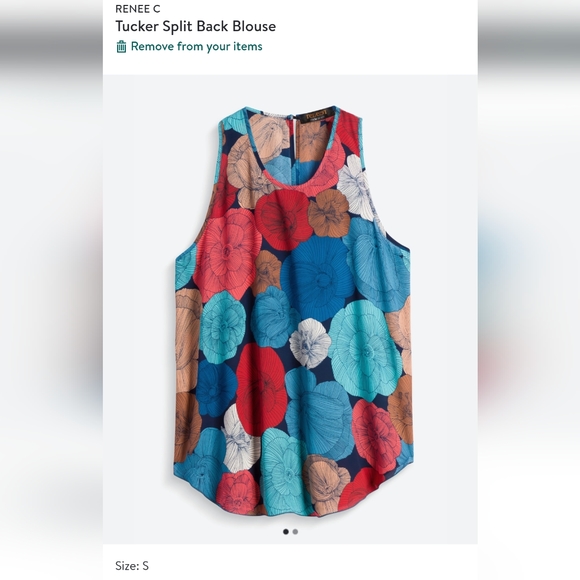 Stitch Fix - Renee C - Tucker Split Back Blouse - Picture 1 of 1